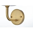 thumbnail image 3 of Living District Colson 1-Light Metal & Fabric Bath Sconce in Black/White, 3 of 7