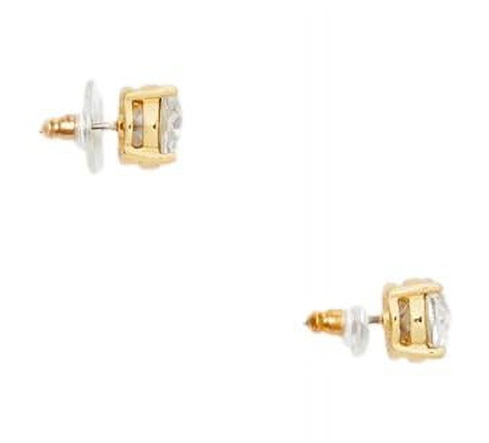 Kate Spade New York Earrings Crystal Gumdrop Studs Clear Gold Womens Jewelry Gift Classy