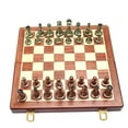 thumbnail image 3 of Juego De Mesa, Juego De Ajedrez Retro De Metal Plegable Para Adultos, 3 of 8