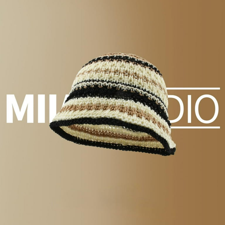 LinYooLi Y2k Beanie for Women Crochet Bucket Hats Men