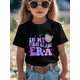 thumbnail image 1 of Kids Cotton T-Shirt, First Of School Top Black Short Sleeve Tee For Grade 1, Print Summer Outdoor Sports Shirts, Back To School First Grade Graphic Tee, 1 of 6