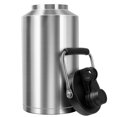 thumbnail image 1 of Gaganiu Botella De Agua Aislada Jarra De 1 Galón Con Asa Botella De Agua Grande De Acero Inoxidable De 128 Oz Boca Ancha Doble Vacío Para Bebidas Frías Y Calientes Acero Inoxidable, 1 of 5