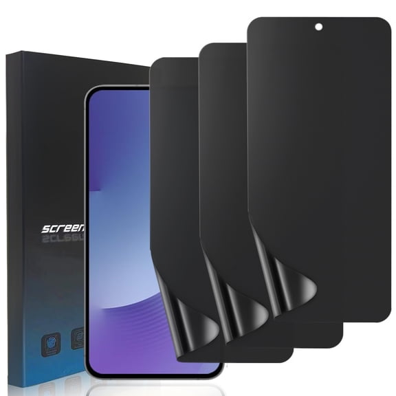 ZYQEEE 3 Pack Matte Privacy Screen Protector for Samsung Galaxy S24 FE, Anti-Glare Anti Fingerprint Flexible TPU Protective Film, Smooth and Responsive Touch,Self-Healing [Not Glass]