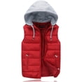 thumbnail image 2 of Women's Lightweight Hooded Oversized Sleeveless Zip Water Packable Winter Warm Vest Coat, 2 of 4