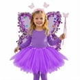 thumbnail image 4 of Rggeeun Toddler Girls Dress With Play Pretend Performance Party Wear Colorful Tutu Dresses Comfort Casual O-Neck Sundress, 4 of 5