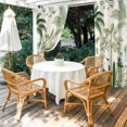 thumbnail image 2 of Green Palm Tree Outdoor Curtains for Patio Waterproof, Windproof Privacy Curtains with Weighted Bottom, Summer Beach Cactus Outside Drapes for Picnic Garage Backyard Cabana 54"x108" 2 Panel, 2 of 8