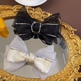 thumbnail image 3 of 2pcs Bow Hair Clips Girls Rhinestone Hairpins Small Bows Clips Women Hair Barrettes, 3 of 8