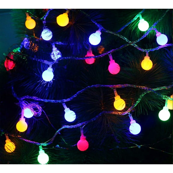 Multi-Colored LED Christmas String Lights, Curtain Lights for Bedroom