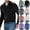 Black, variant on Men's Winter Fashion Wool Sweater Quarter Zip Stand Up Collar Lightweight Mock Neck Solid Color Long-Sleeve Knitted Pullovers Green XL