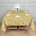 thumbnail image 6 of Floral Square Tablecloth 42x42in(107x107cm) – Waterproof Polyester Printed Table Cover, Wrinkle Resistant & Washable for Kitchen Dining Picnic Party Decor, Thanksgiving,Christmas, Spring,Flower, 6 of 6