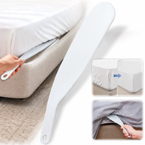 Extra Long Bed Sheet Tucker Tool for Making Your Bed - Helps Tuck Fitted Sheets, Flat Sheets and Duvets Under Mattress
