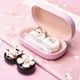 thumbnail image 4 of Cute Contact Lens Case Travel Kit Portable Contact Case Container With 2 Contact Lens Box, And Tweezers-White-Fox Style, 4 of 4