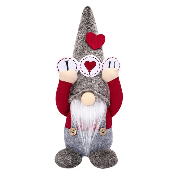 Décorations de Gnomes Faites à la Main pour la Saint-Valentin, Ornements de Poupée Sans Visage pour la Saint-Valentin, Mignonne Poupée Nain Gnome, Décoration de Fenêtre Décorations