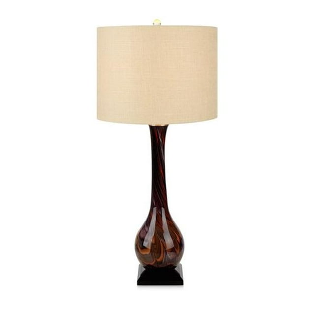 Imax 16356 luna Artesian Glass Table Lamp, Brown