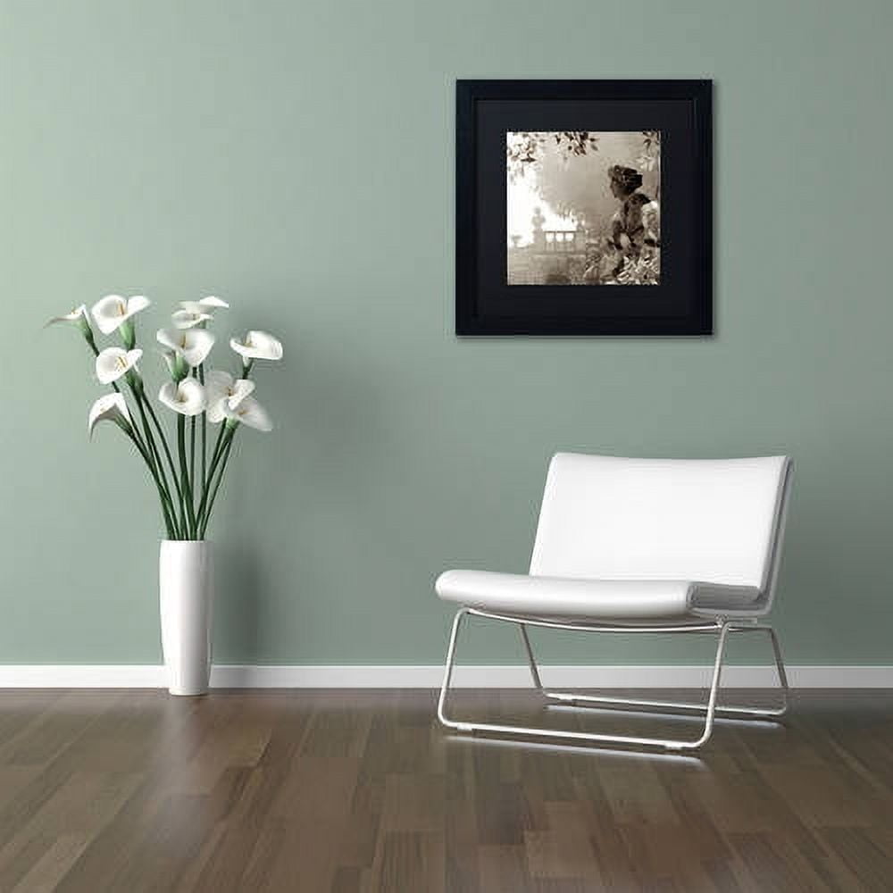 Trademark Fine Art "Tuscany VIII" Canvas Art by Alan Blaustein, Black Matte, Black Frame