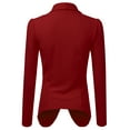 thumbnail image 3 of Doublju Women's Long Sleeve Draped Wide Shawl Lapel Blazer with Plus Size, 3 of 4