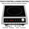 Weceleh Commercial Single Induction Cooktop 1800W, Professional