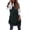 Black-3, variant on Oversized Long Down Vest for Women Winter Long Puffer Quilted Vest Coats Hooded Sleeveless Warm Jacket Pockets