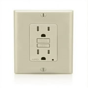 Leviton AFTR1-T SmartlockPro Outlet Branch Circuit Arc-Fault Circuit Interrupter Receptacle, 15-Amp, 120-volt, Light Almond