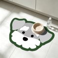 thumbnail image 5 of Dog Head Shaped Pet Feeding Mat 23.6inX15.7in Waterproof Non-Slip Cat Bowl Mat for Small Pets, Gray, 5 of 6