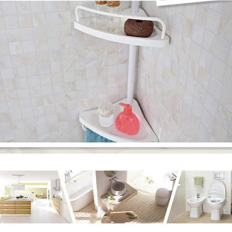 4-Layer Storage Fan-shaped Shelf Bathroom Bathtub Shower Caddy
