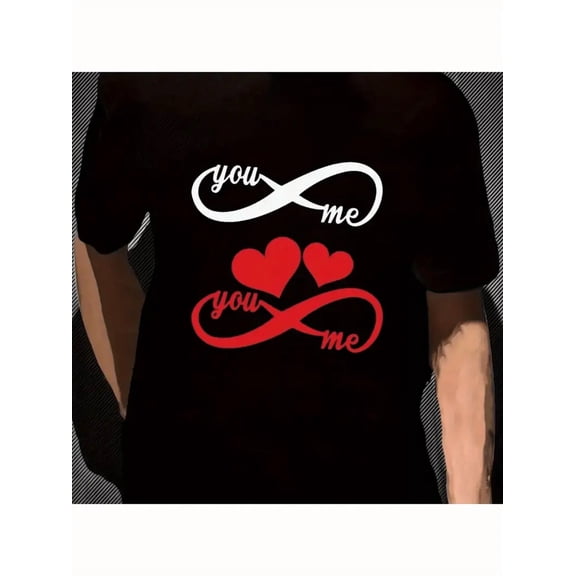 Cute Dachshund Valentine'S Day Pattern Shirt Crew Neck Short Sleeve Casual Graphic T-Shirt ClothesCouple Clothing 2026