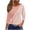 Orange, variant on cocolona Womens Casual Striped Tops Crew Neck 3/4 Sleeve Pullover Shirts Outfits Basic Tees