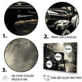 thumbnail image 3 of Designart "1950S Automobile Black And White Retro" Car Vintage Floater Framed Wall Decor, 3 of 5