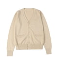 thumbnail image 4 of Fiaer Women's Cardigan Sweaters 2025 Fall Button Down Oversized V-Neck Long Sleeve Lightweight Knit Tops with 2 Pockets Grey1 M, 4 of 4