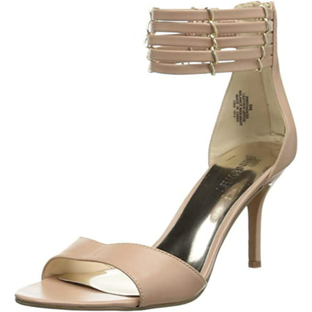 

Nine West Women s Ghadess Dress Sandal Natural Leather 6 M US New