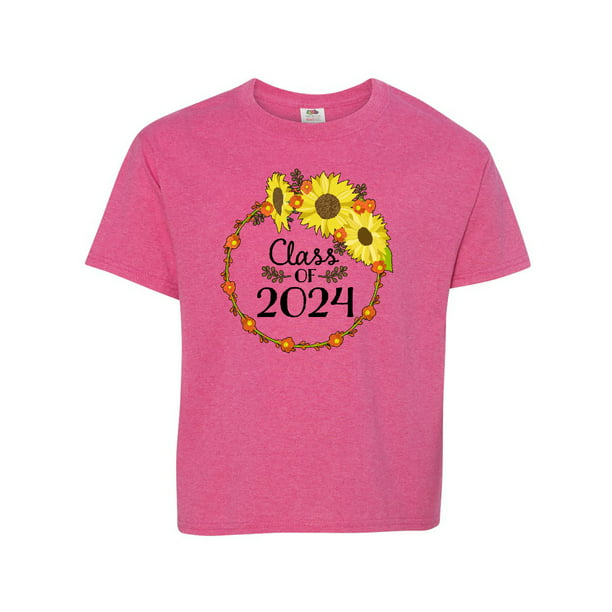 Class of 2024 Sunflower Wreath Youth TShirt