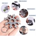 thumbnail image 3 of Pcs Snowflake Tool 18-in-1 Stainless Steel Multi-function Tool,stainless Steel Snowflake Wrench,men's Gift,for Daily Travel Adventure Daily Tools, 3 of 5