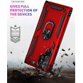 thumbnail image 5 of Phone Case for Samsung S22 Ultra Case Samsung Galaxy S22 Ultra Phone Case, Military Grade, Heavy Duty, with Ring Holder Stand, Support Magnet Car Mount for Samsung Galaxy S22 Ultra Case Red, 5 of 12