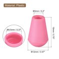 thumbnail image 2 of Unique Bargains Lot de 20 Butée d'Extrémité en Plastique pour Cordon, Verrou d'Extrémité de Cordon, Attache de Corde, Rose, 2 of 5