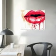 thumbnail image 3 of COMIO  Fashion Woman Canvas Wall Art, Red Wall Decor for Bedroom Decor, Red and Black Art Posters, Girls Room Decor, Black and Red Fashion Poster, 3 of 4