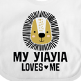thumbnail image 4 of Inktastic My YiaYia Loves Me Grandkids Boys Baby Bib, 4 of 4