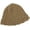 Brown, variant on CoCopeaunts Beanie Hat for Women Four Season Solid Color Warm Knitted Hats Casual All-Match Ruffle Brim Shade Fishermen Cap