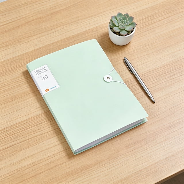 A4 Document Folder with Insert Pages and Snap Closure, Waterproof Poly Accordion File Organizer for Office School Contracts Test Papers and Documents
