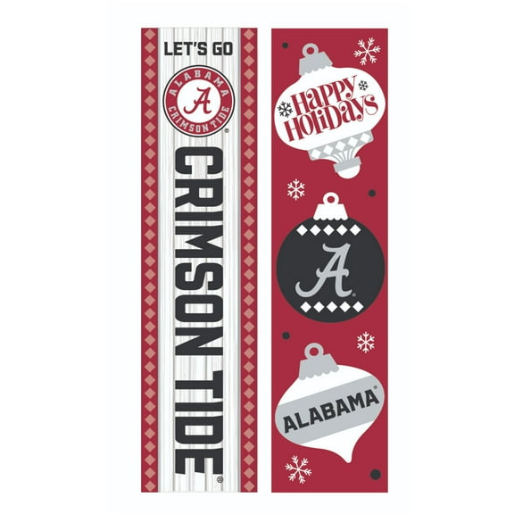 Alabama Crimson Tide 47" Double Sided Christmas Leaner Fan Sign