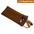 thumbnail image 3 of Global Vision Reading Glasses +2.25 Magnification Demi Brown Frame w/ Clear Lens & Matching Polarized Clip-On Shades, 3 of 7
