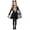 Black, variant on CAIVO Children Halloween Skeleton Dress Gothic For Girls Stage Performance Colorful Birthday Party Hallowmas Holiday Dress