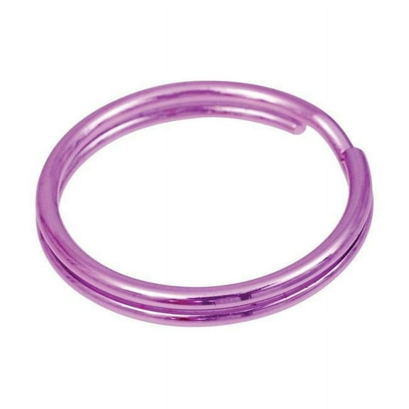 1 in. Dia. Metal Assorted Color Split & Cable Key Ring, 3 Per Pack - Case of 5