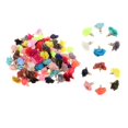thumbnail image 1 of Colgantes de flores de tela colorida Yinane 100 piezas para pendientes llavero suéter collares, 1 of 7