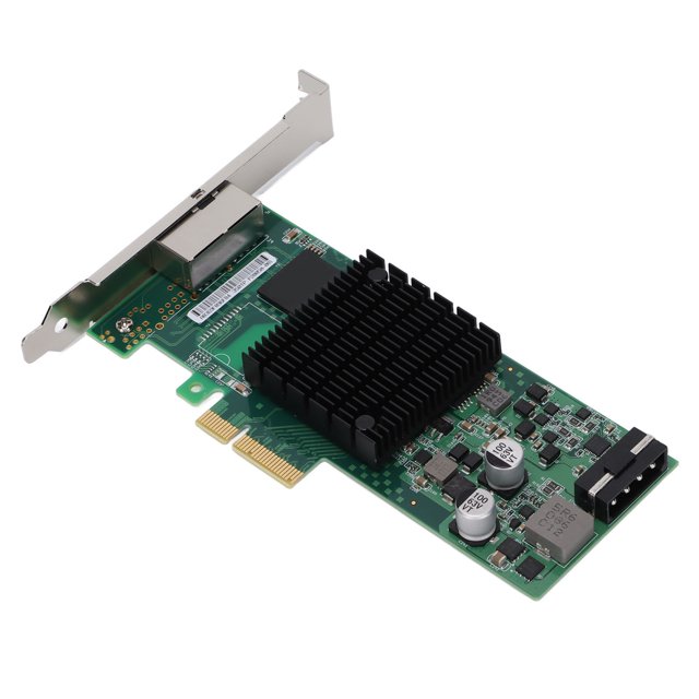 Adaptador De Red, Fuente De Alimentación POE De Tarjeta De Red Estable Y Confiable Con Disco De CD De Deflector Corto Para Servidor Win Cergrey Wireless Card