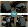 thumbnail image 6 of Allytechgroup Wallet Case for Samsung Galaxy Z Flip 7 with Credit Card Holder, [RFID Blocking] [Camera Screen Protection] PU Leather Magnetic Clasp Kickstand Shockproof Protective Case, Black, 6 of 7