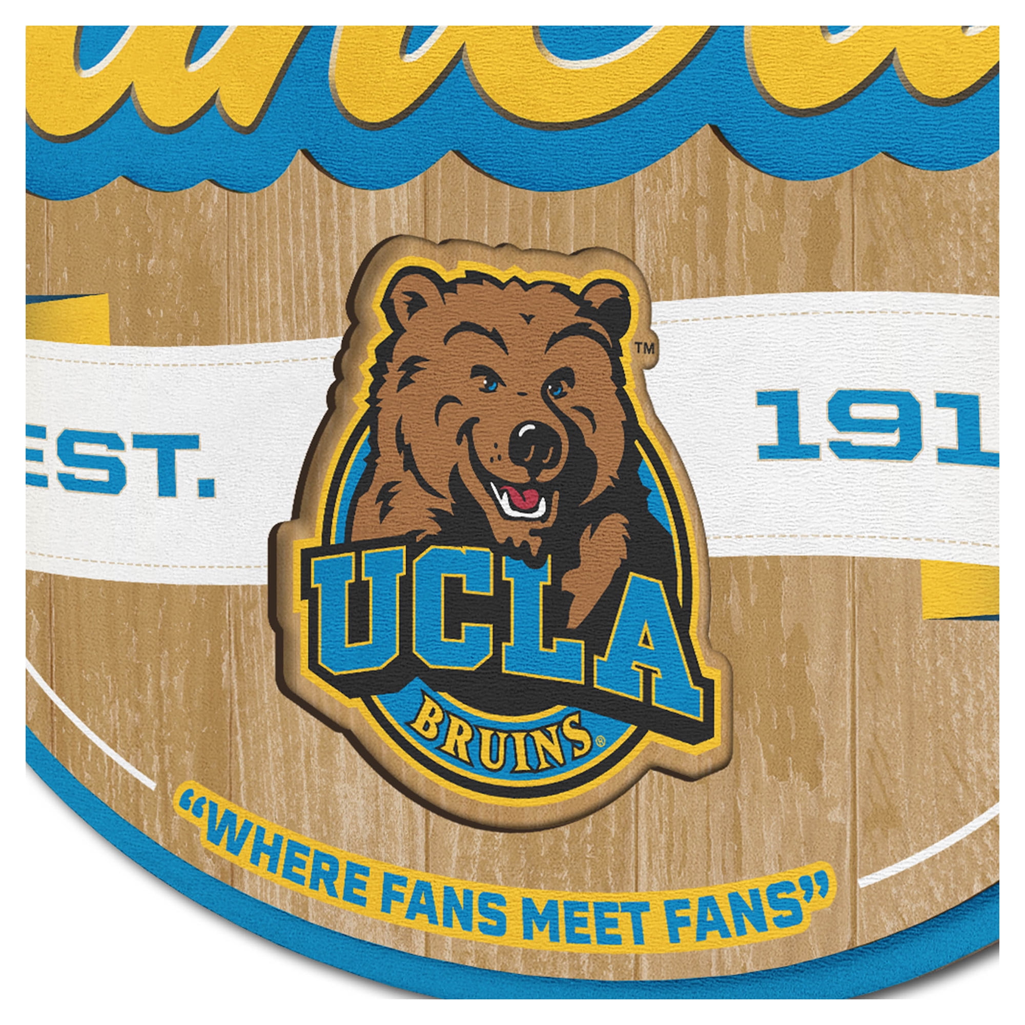 IDNA UCLA Bruins 12.5" x 17" Fan Cave Sign