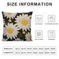 thumbnail image 5 of ONETECH  Throw Pillow Cover White Daisies Decorative Pillow Cases Home Decor Square Pillowcases, 5 of 5