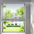 thumbnail image 2 of Chicology Cordless Faux Wood Blinds, Gray Textured (2.5" Slat), 18"W X 72"H, 2 of 8