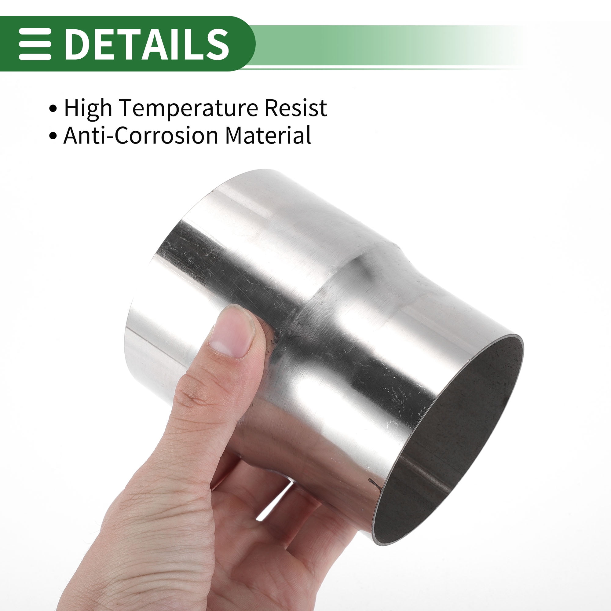 Unique Bargains Mandrel Exhaust Pipe Adapter Concentric Reducer 3.15" OD to 3.5" OD