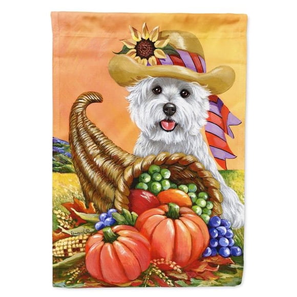 Carolines Treasures PPP3200CHF 28 x 0.01 x 40 in. Westie Autumn Canvas House Flag